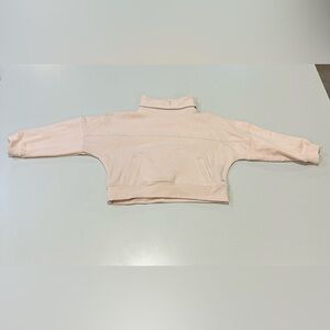 Freely Pink Cropped Turtleneck Sweatshirt Size Small